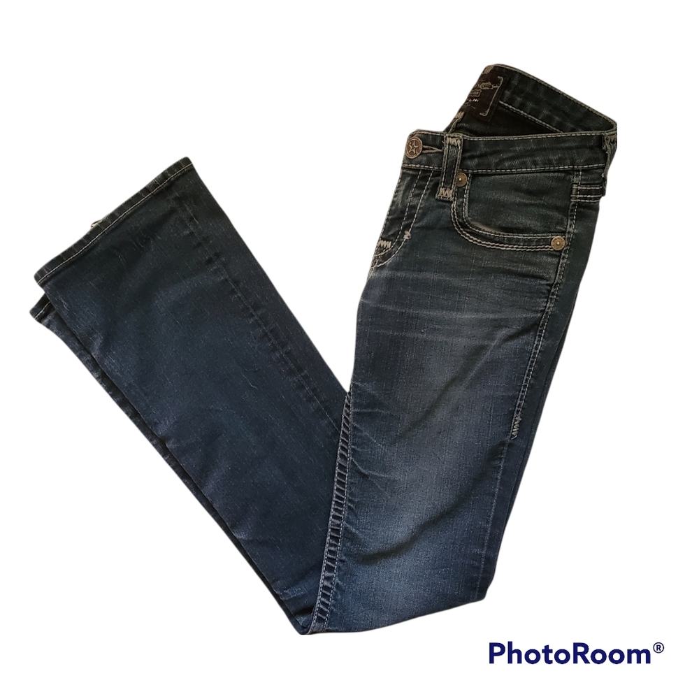 Big Star Thick Stich "Liv" Dark Wash Jeans Size 27XL